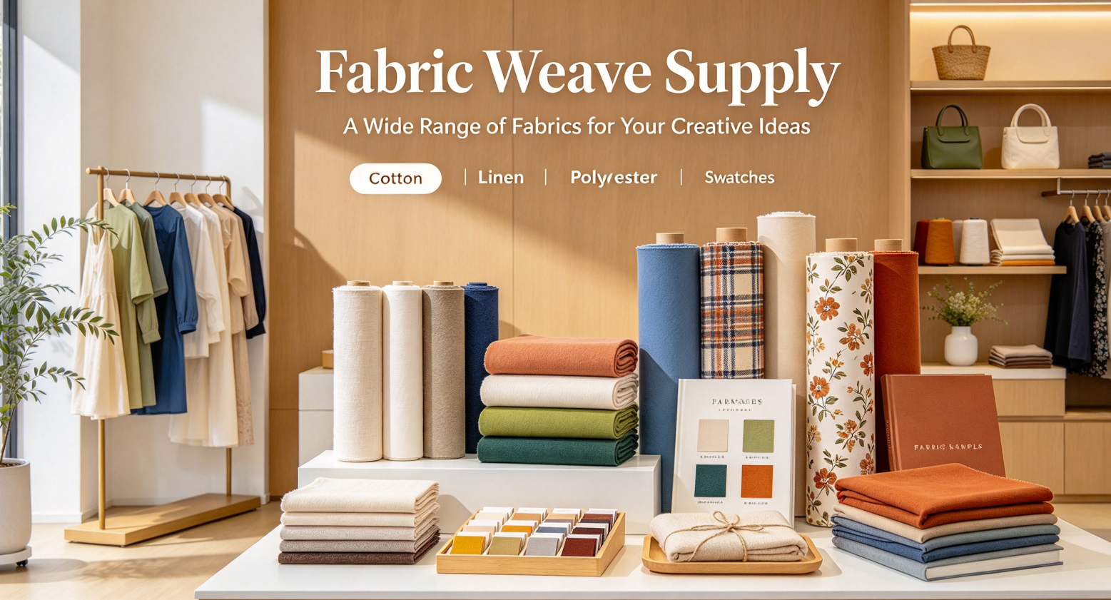 Fabric Weave Supply - Woven Fabrics, Sewing Materials & Decorative Textiles - Banner 1